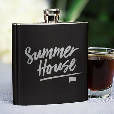 Summer House Logo Flask