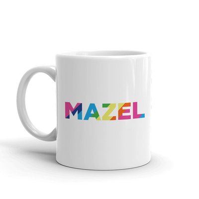 Watch What Happens Live With Andy Cohen Mazel Rainbow White Mug