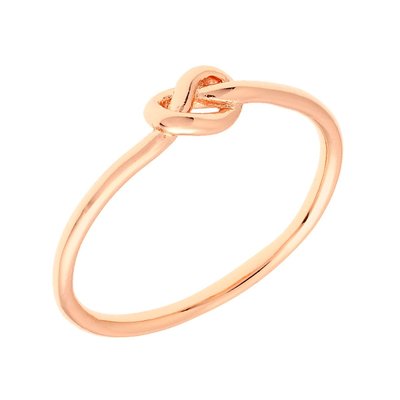 Petunia Women's 18k Gold Plated Knot Fashion Ring